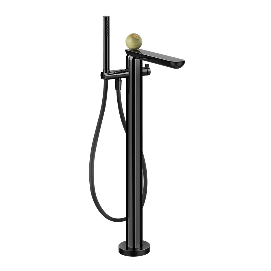 Gessi Bath Mixer 74529 in Black Metal Pvd