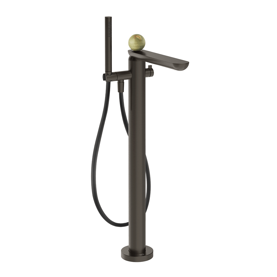 Gessi Bath Mixer 74529 in Black Metal Br. Pvd