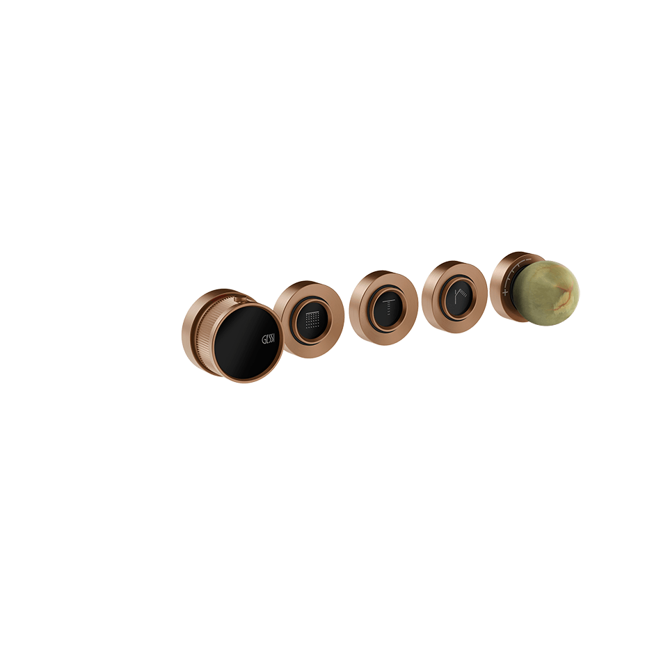 Gessi Shower Mixer 74534 in Copper Brushed Pvd