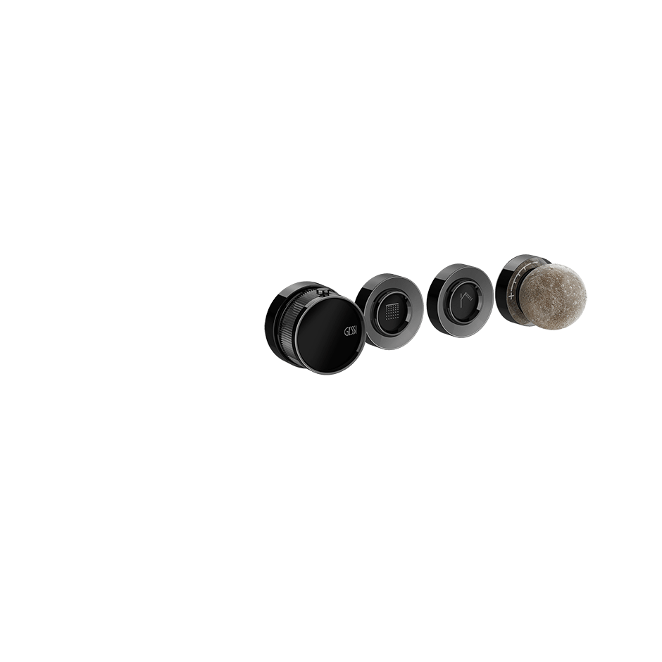 Gessi Shower Mixer 74632 in Black Metal Pvd