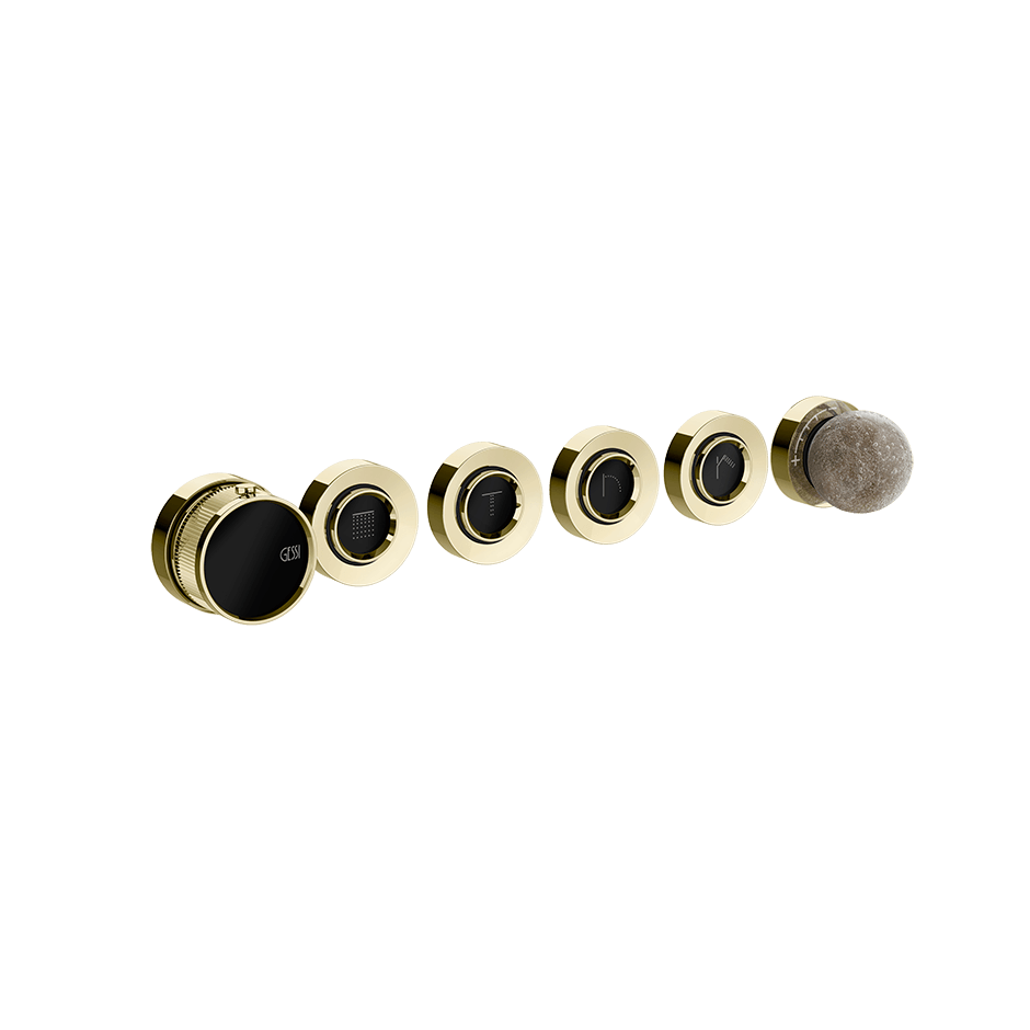 Gessi Shower Mixer 74636 in Brass Pvd