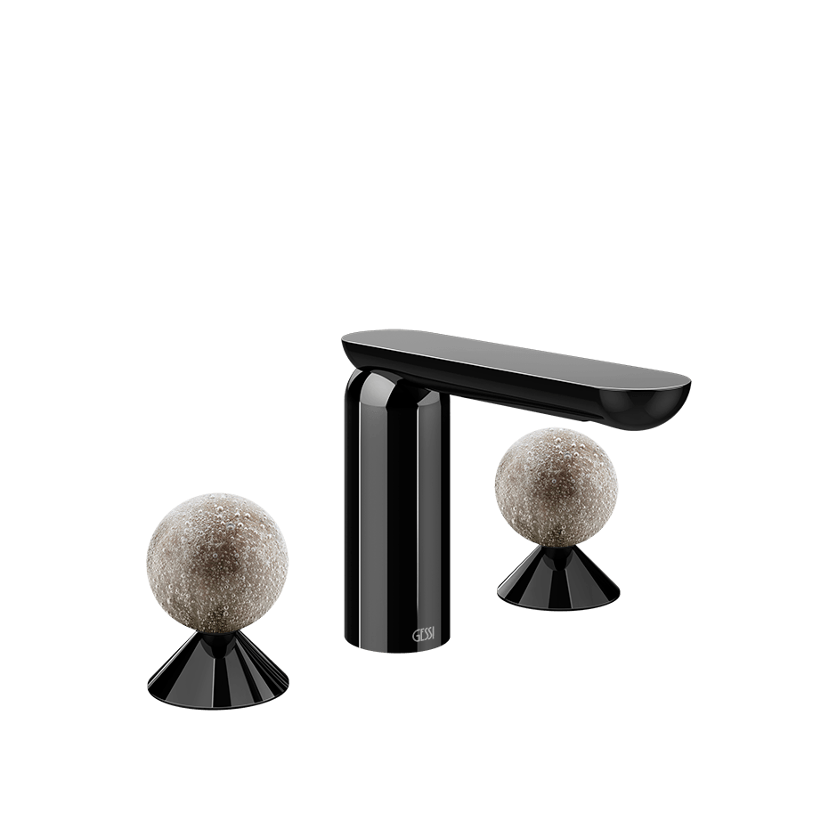 Gessi Washbasin Group 74665 in Black Metal Pvd