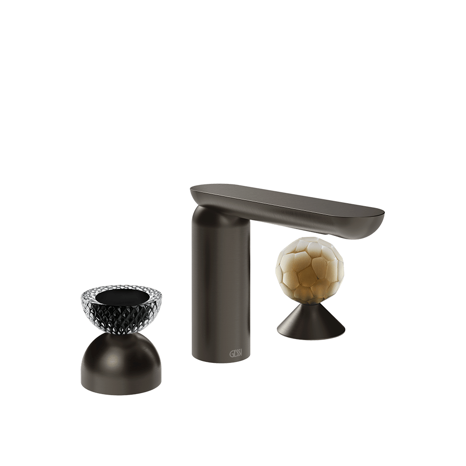 Gessi Washbasin Group 74748 in Black Metal Br. Pvd