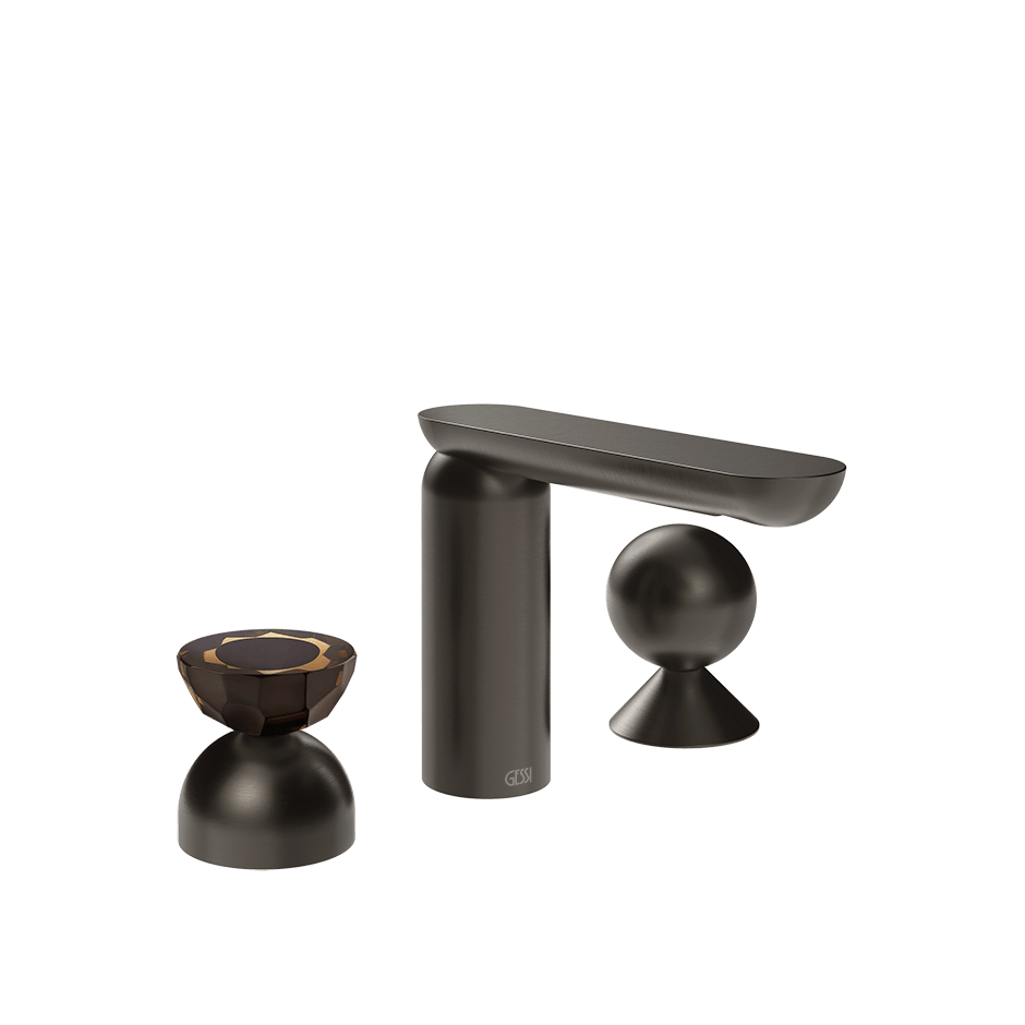 Gessi Washbasin Group 74808 in Black Metal Br. Pvd