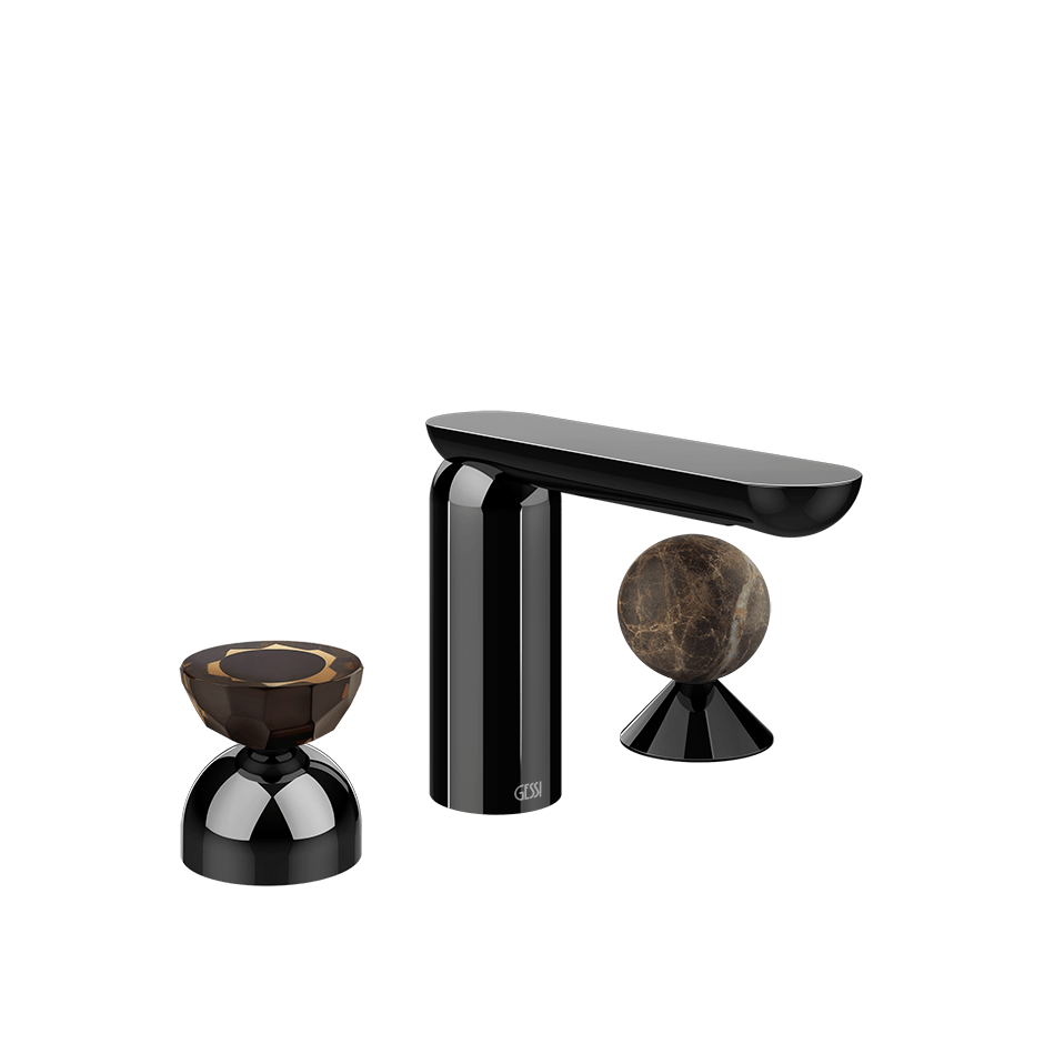 Gessi Washbasin Group 74818 in Black Metal Pvd