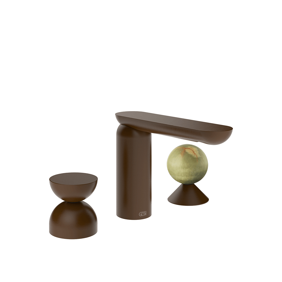 Gessi Washbasin Group 74958 in Dark Bronze