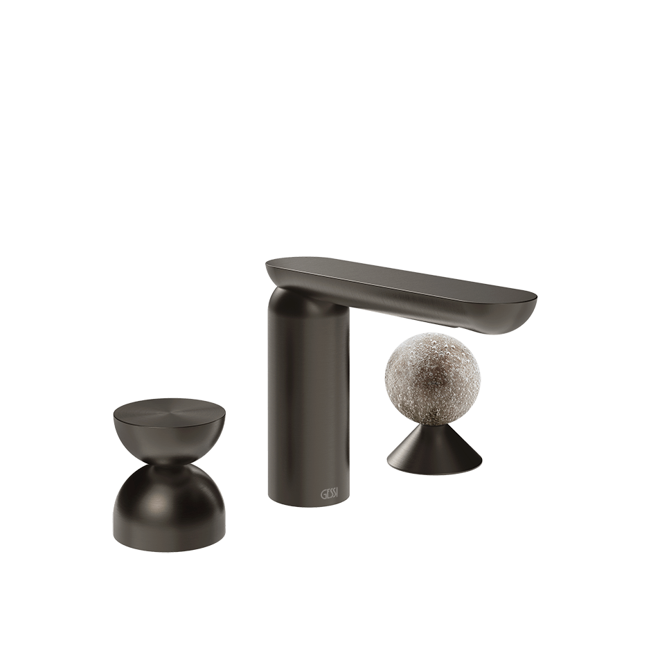 Gessi Washbasin Group 74968 in Black Metal Br. Pvd