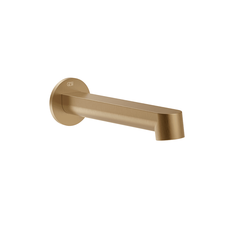 Gessi Bath Spout 76103 in Warm Bronze Br. Pvd