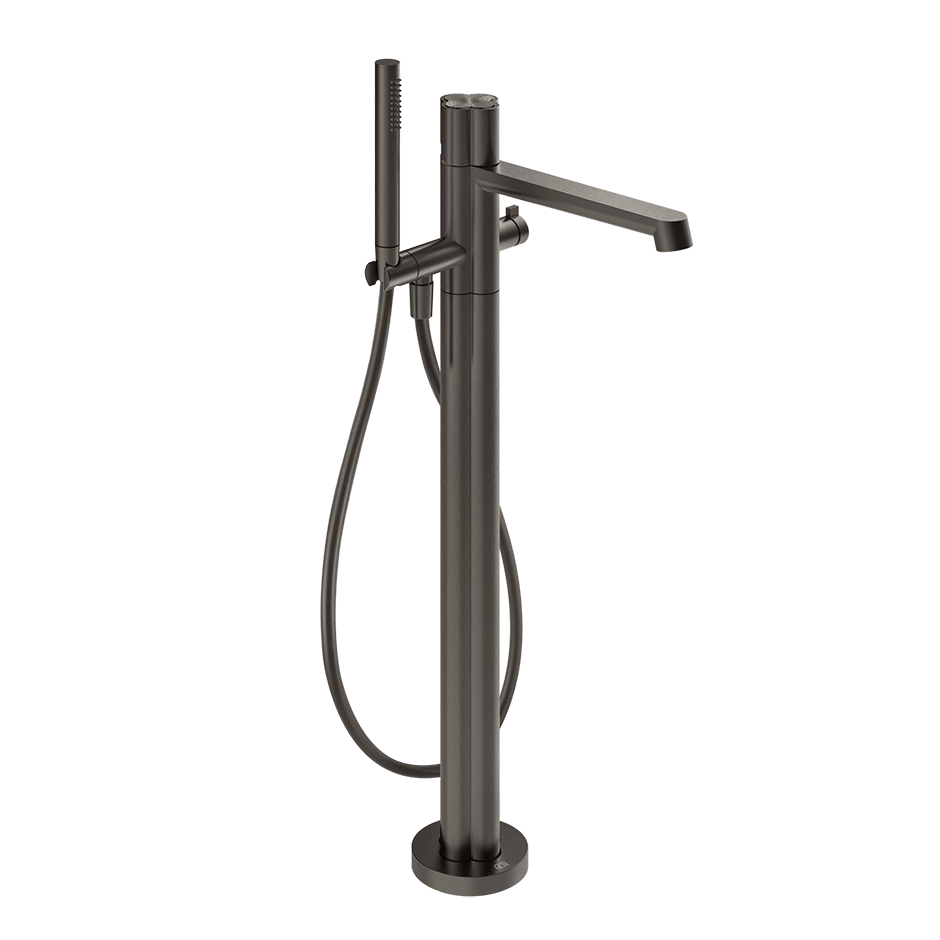 Gessi Bath Mixer 76228 in Black Metal Br. Pvd