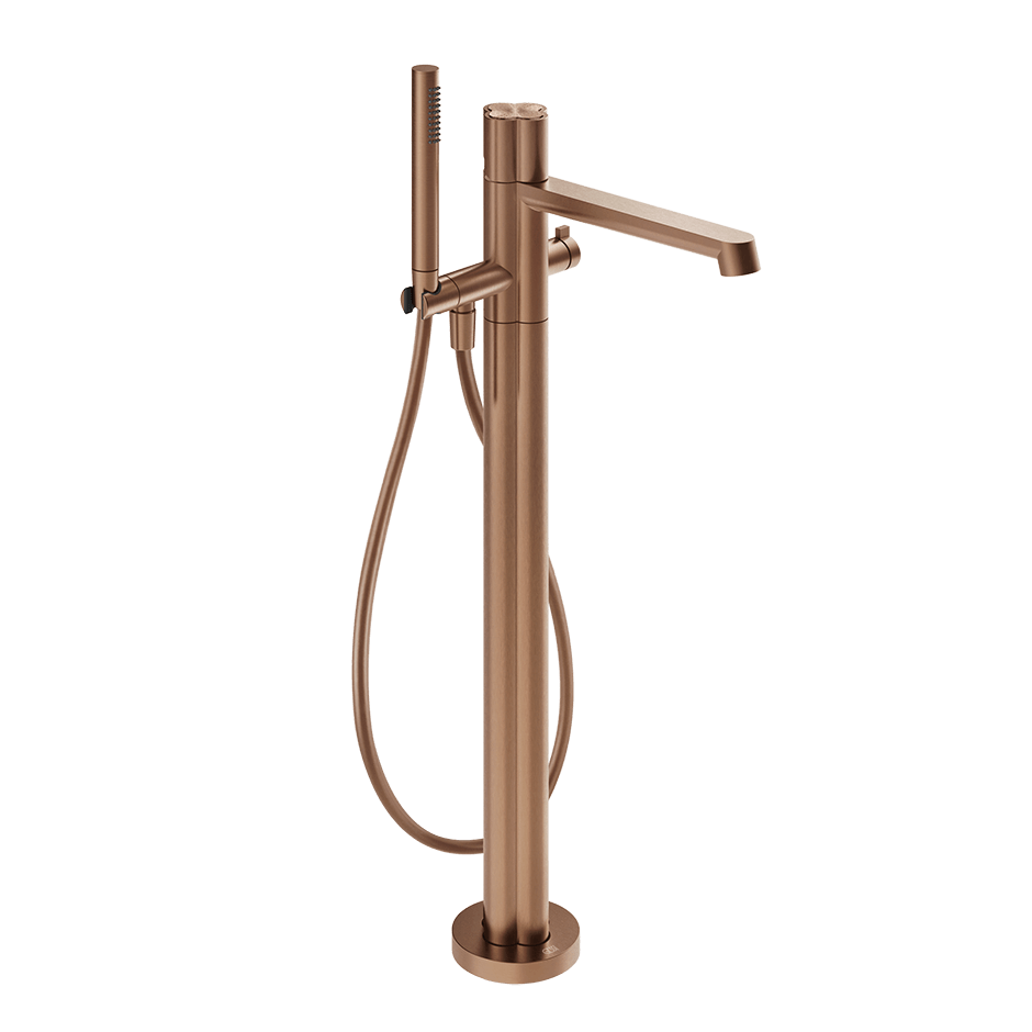 Gessi Bath Mixer 76228 in Copper Brushed Pvd
