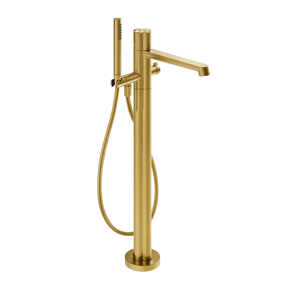 Gessi Bath Mixer 76228 in Gold Brushed Pvd