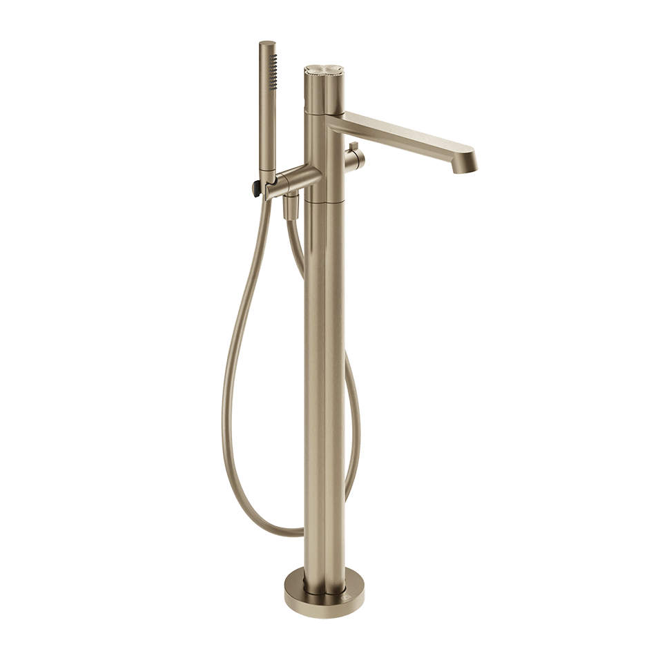 Gessi Bath Mixer 76328 in Finox Brushed Nickel