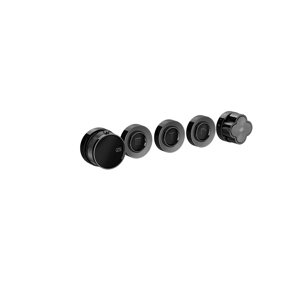 Gessi Shower Mixer 76336 in Black Metal Pvd