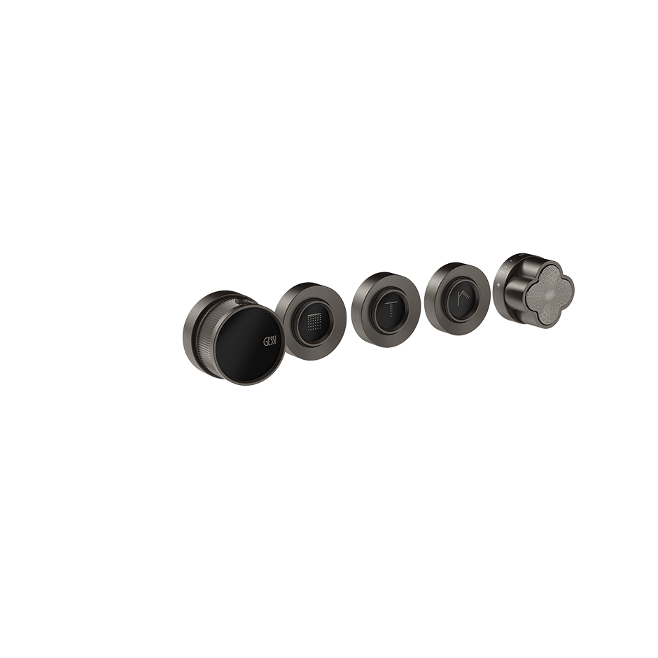 Gessi Shower Mixer 76336 in Black Metal Br. Pvd