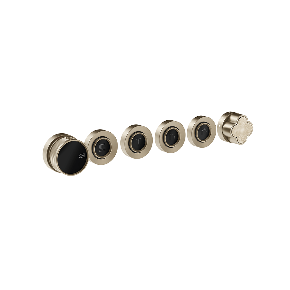 Gessi Shower Mixer 76438 in Finox Brushed Nickel