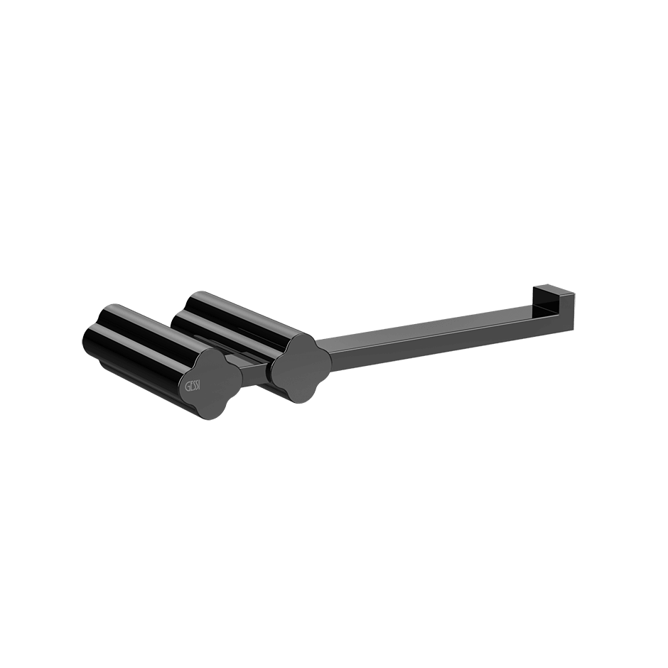 Gessi Paper Roll Holder 76455 in Black Metal Pvd