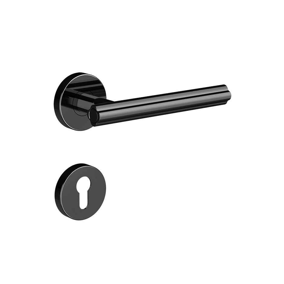Gessi Internal Door Handle 76641 in Black Metal Pvd