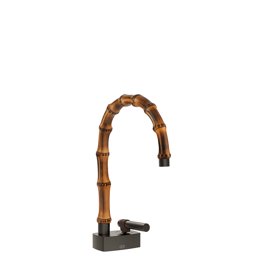 Gessi Washbasin Mixer 77001 in Black Metal Br. Pvd