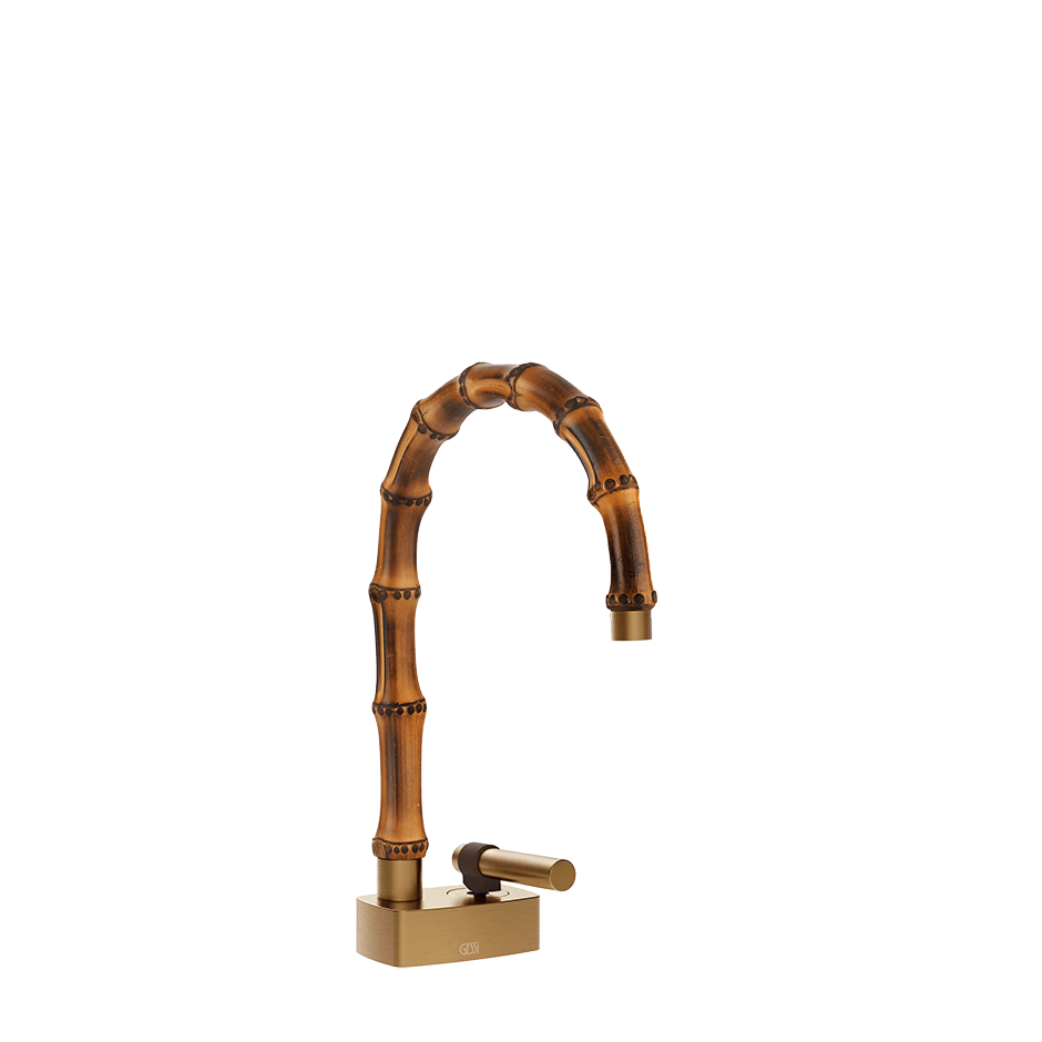 Gessi Washbasin Mixer 77001 in Warm Bronze Br. Pvd