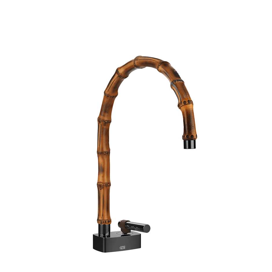 Gessi Washbasin Mixer 77019 in Black Metal Pvd