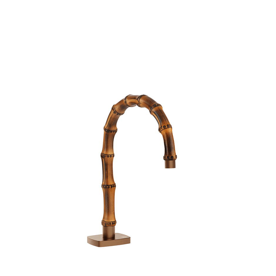 Gessi Basin Spout 77021 in Copper Brushed Pvd