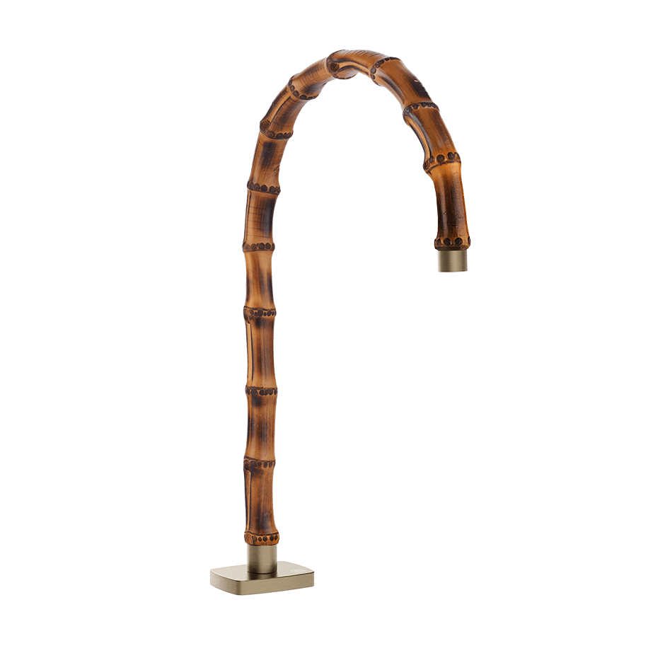 Gessi Basin Spout 77023 in Finox Brushed Nickel
