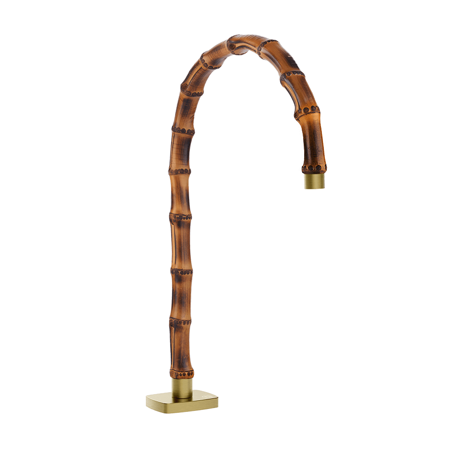 Gessi Basin Spout 77023 in Brass Brushed Pvd