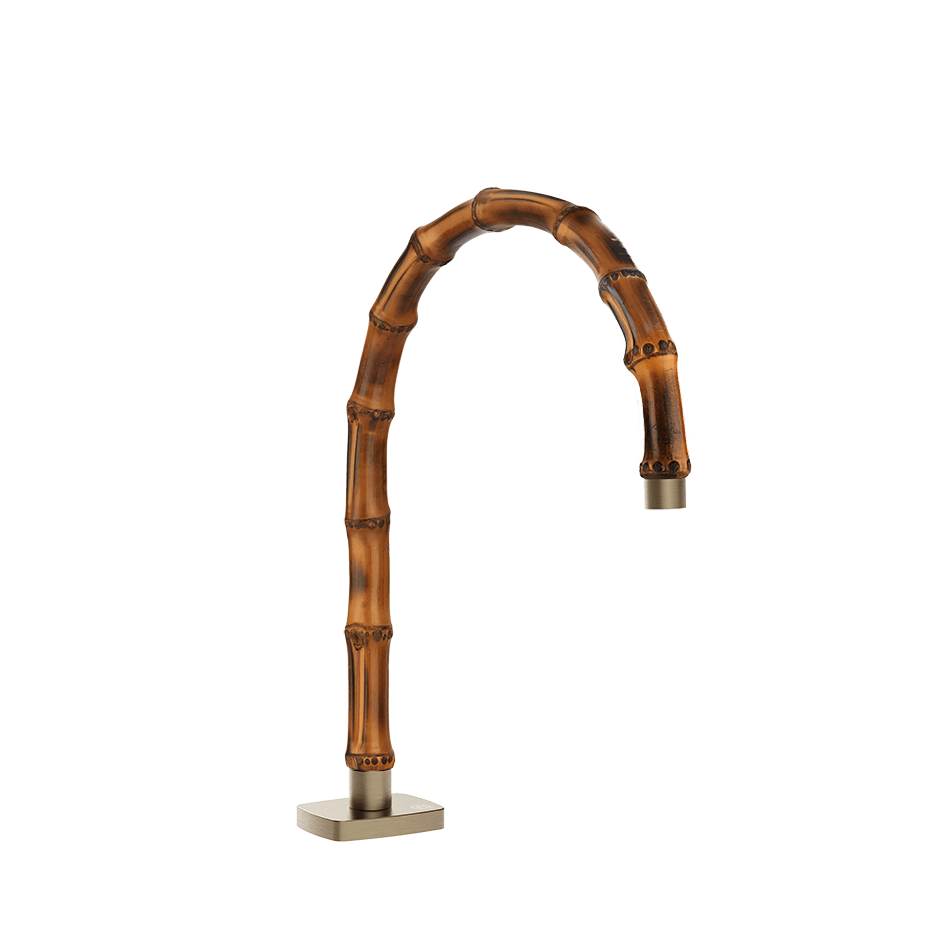 Gessi Basin Spout 77025 in Finox Brushed Nickel
