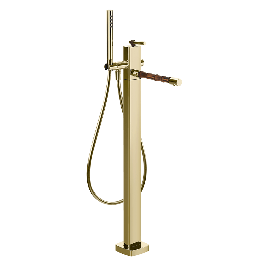 Gessi Bath Mixer 77028 in Brass Pvd