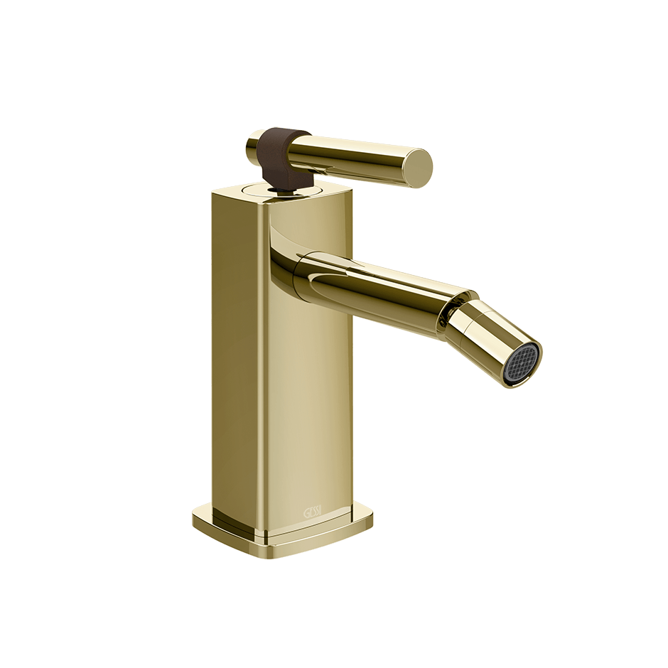 Gessi Bidet Mixer 77067 in Brass Pvd