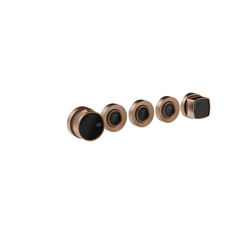 Gessi Shower Mixer 77136 in Copper Brushed Pvd