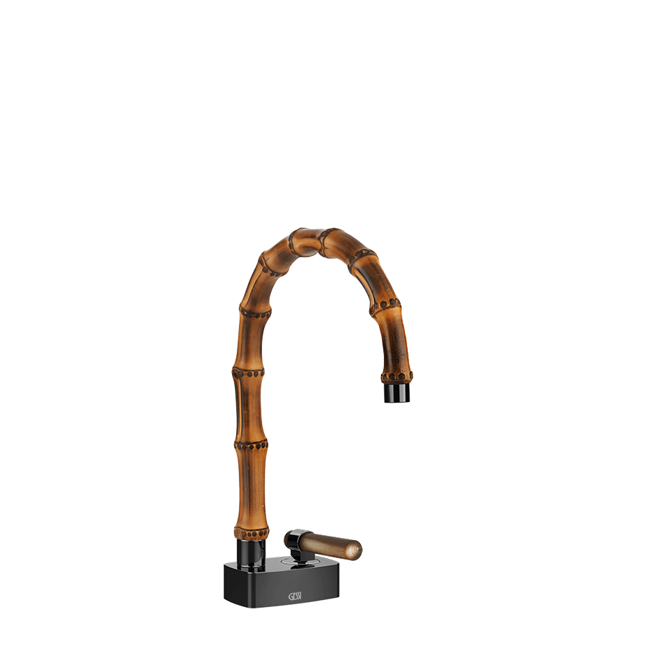 Gessi Washbasin Mixer 77201 in Black Metal Pvd