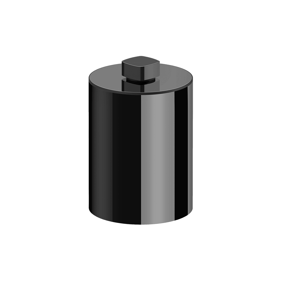 Gessi Waste-Paper Basket 77590 in Black Metal Pvd