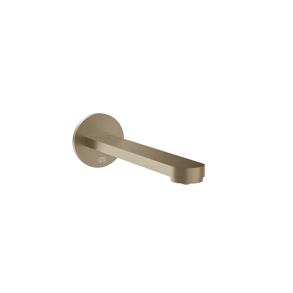 Gessi Basin Spout 78102 in Finox Brushed Nickel