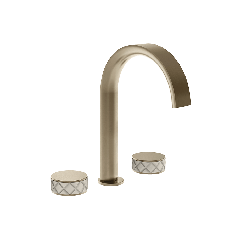 Gessi Washbasin Group 78213 in Crème/Finox Brushed Nickel