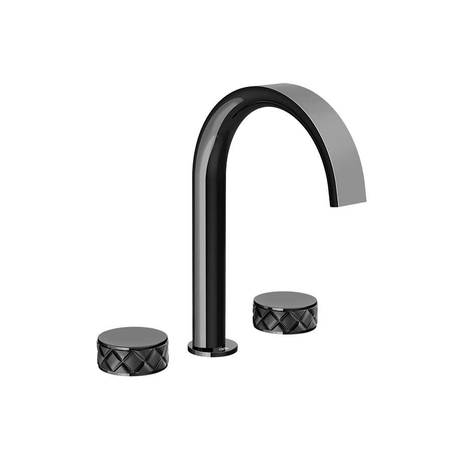 Gessi Washbasin Group 78213 in Nero/Black Metal Pvd