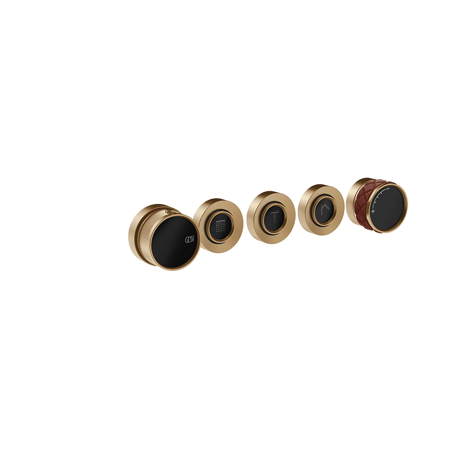 Gessi Shower Mixer 78236 in Red Cherry/Warm Bronze Br. Pvd