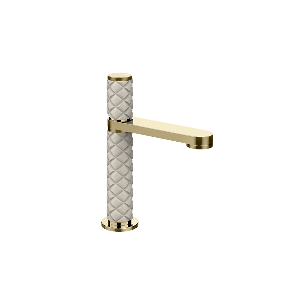 Gessi Washbasin Mixer 78251 in Crème/Brass Pvd