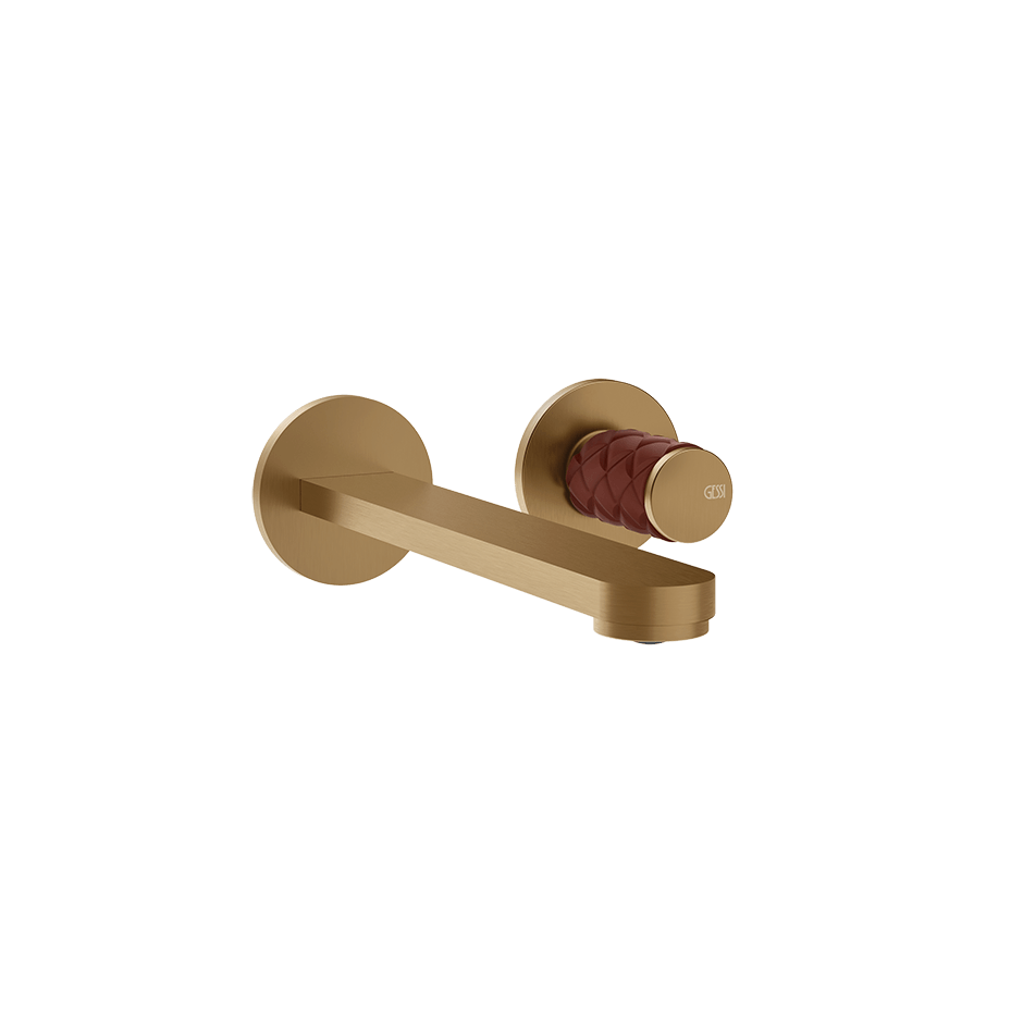 Gessi Washbasin Mixer 78288 in Red Cherry/Warm Bronze Br. Pvd