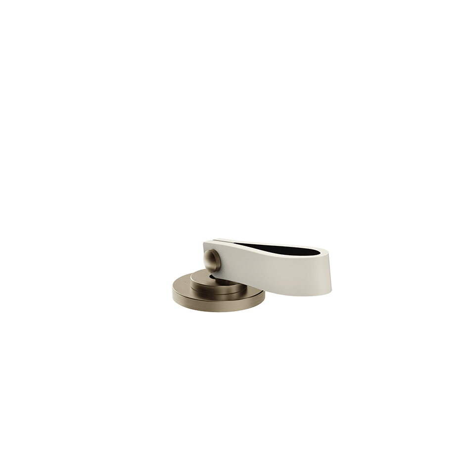 Gessi Separate Control 78400 in Crème/Finox Brushed Nickel