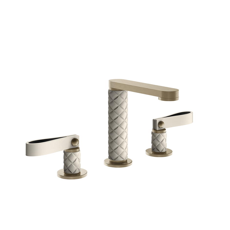 Gessi Washbasin Group 78414 in Crème/Finox Brushed Nickel