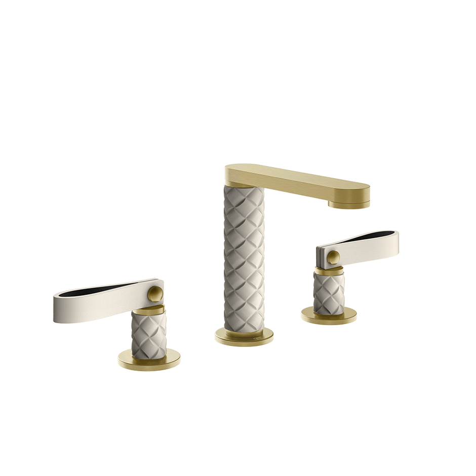 Gessi Washbasin Group 78414 in Crème/Brass Brushed Pvd