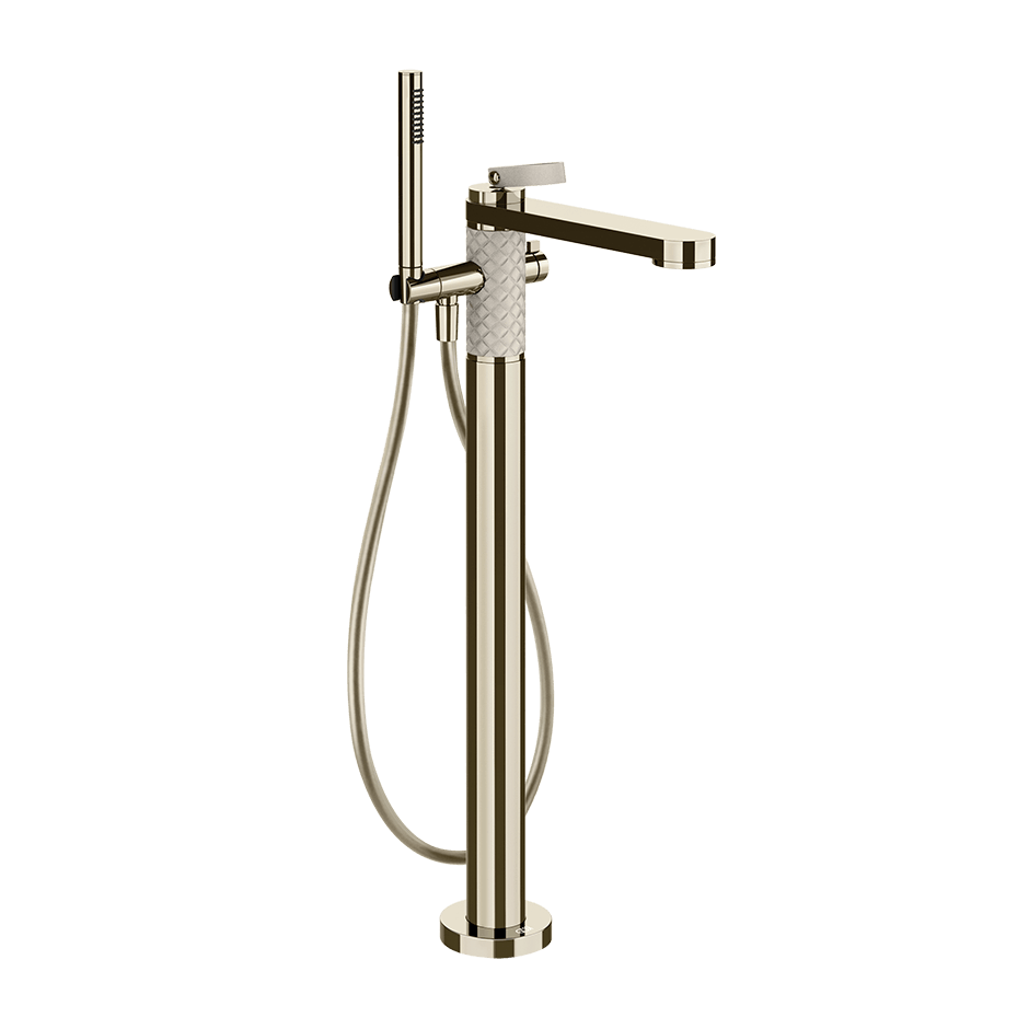 Gessi Bath Mixer 78428 in Crème/Nickel Pvd