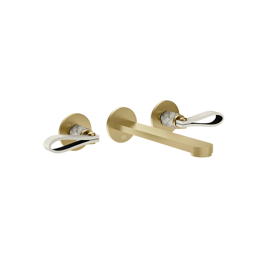 Gessi Washbasin Group 78490 in Crème/Brass Brushed Pvd