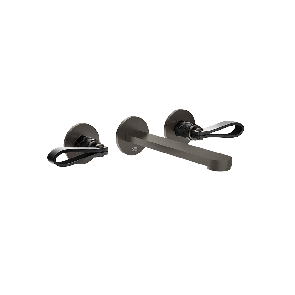 Gessi Washbasin Group 78490 in Nero/Black Metal Brushed Pvd