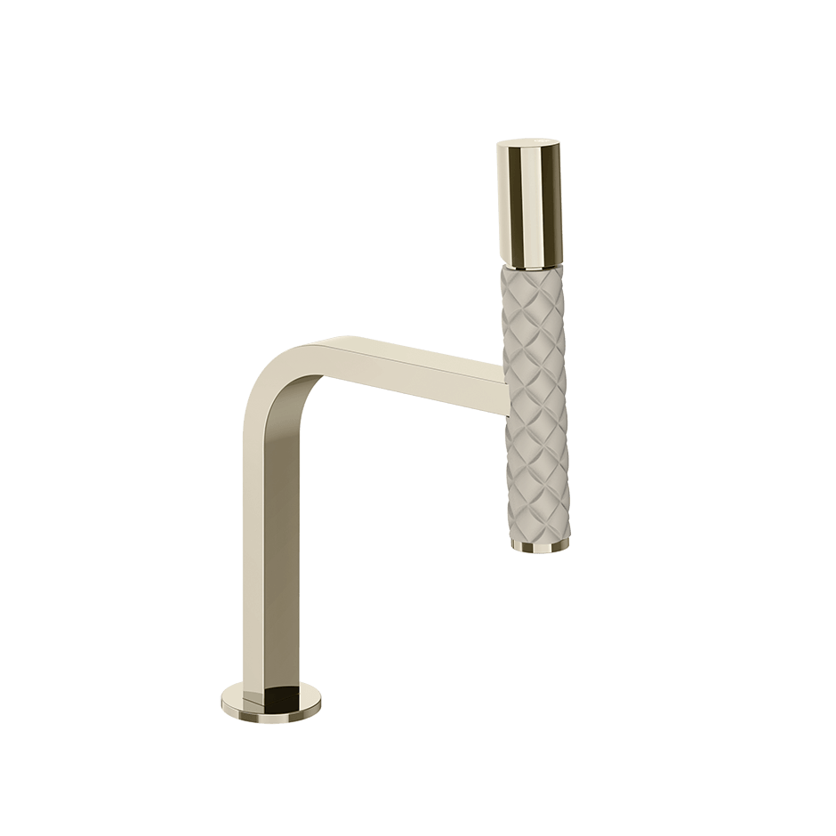 Gessi Washbasin Mixer 78602 in Crème/Nickel Pvd