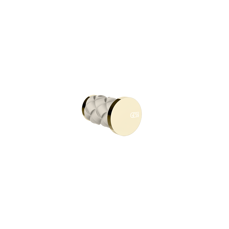 Gessi Robe Hook 78621 in Crème/Brass Pvd