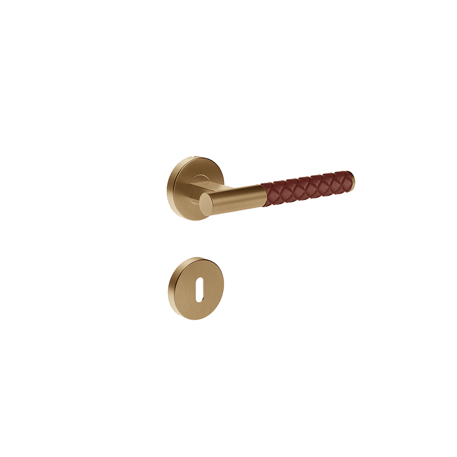 Gessi Internal Door Handle 78640 in Red Cherry/Warm Bronze Br. Pvd
