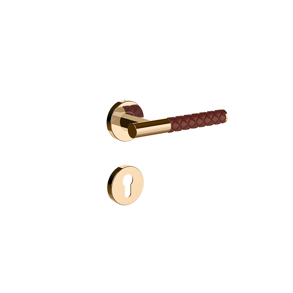 Gessi Internal Door Handle 78641 in Red Cherry/Warm Bronze Pvd