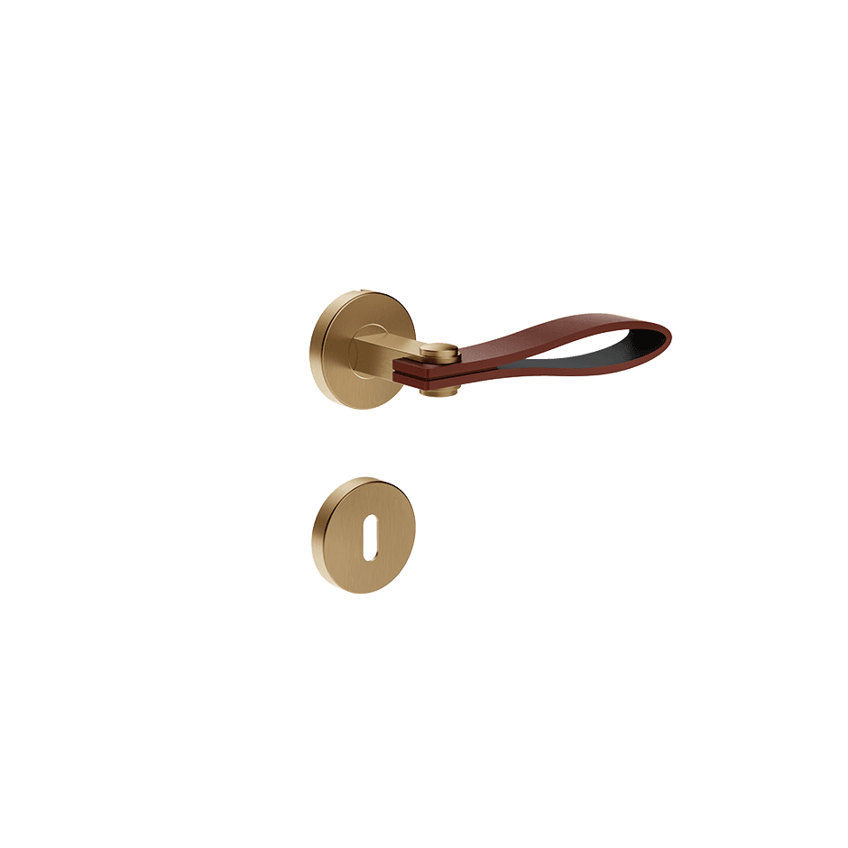 Gessi Internal Door Handle 78644 in Red Cherry/Warm Bronze Br. Pvd
